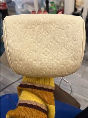 Louis Vuitton Cream Embossed Monogram Mini Crossbody